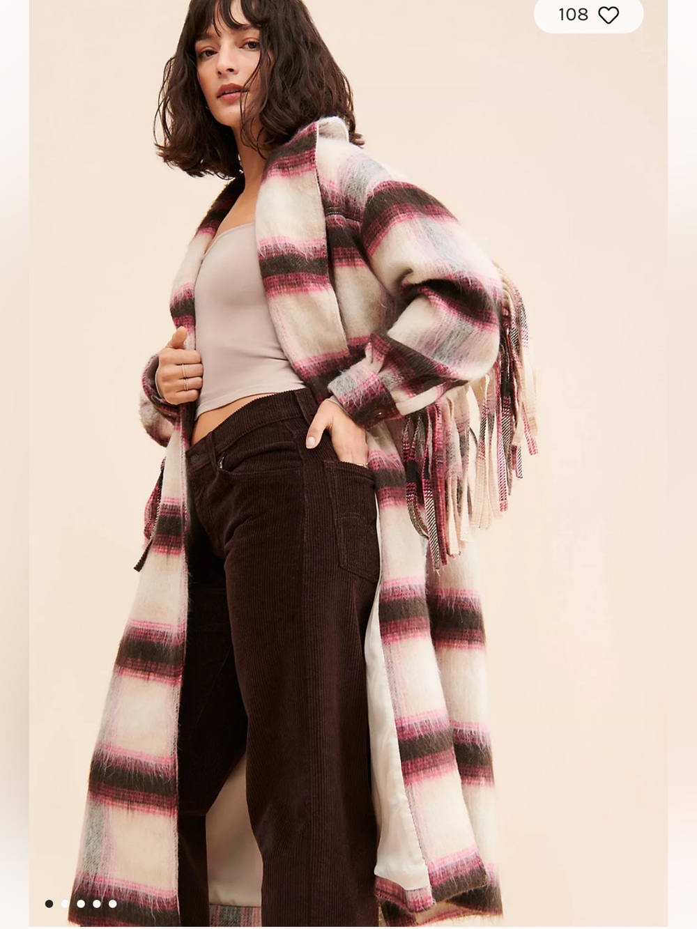 Free People fringe coat